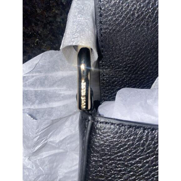 COLE HAAN Leather Crossbody Saddle Bag Flap Magnetic Adjustable Strap - Picture 6 of 10